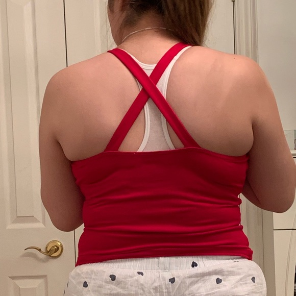 Red halter top - Picture 3 of 4